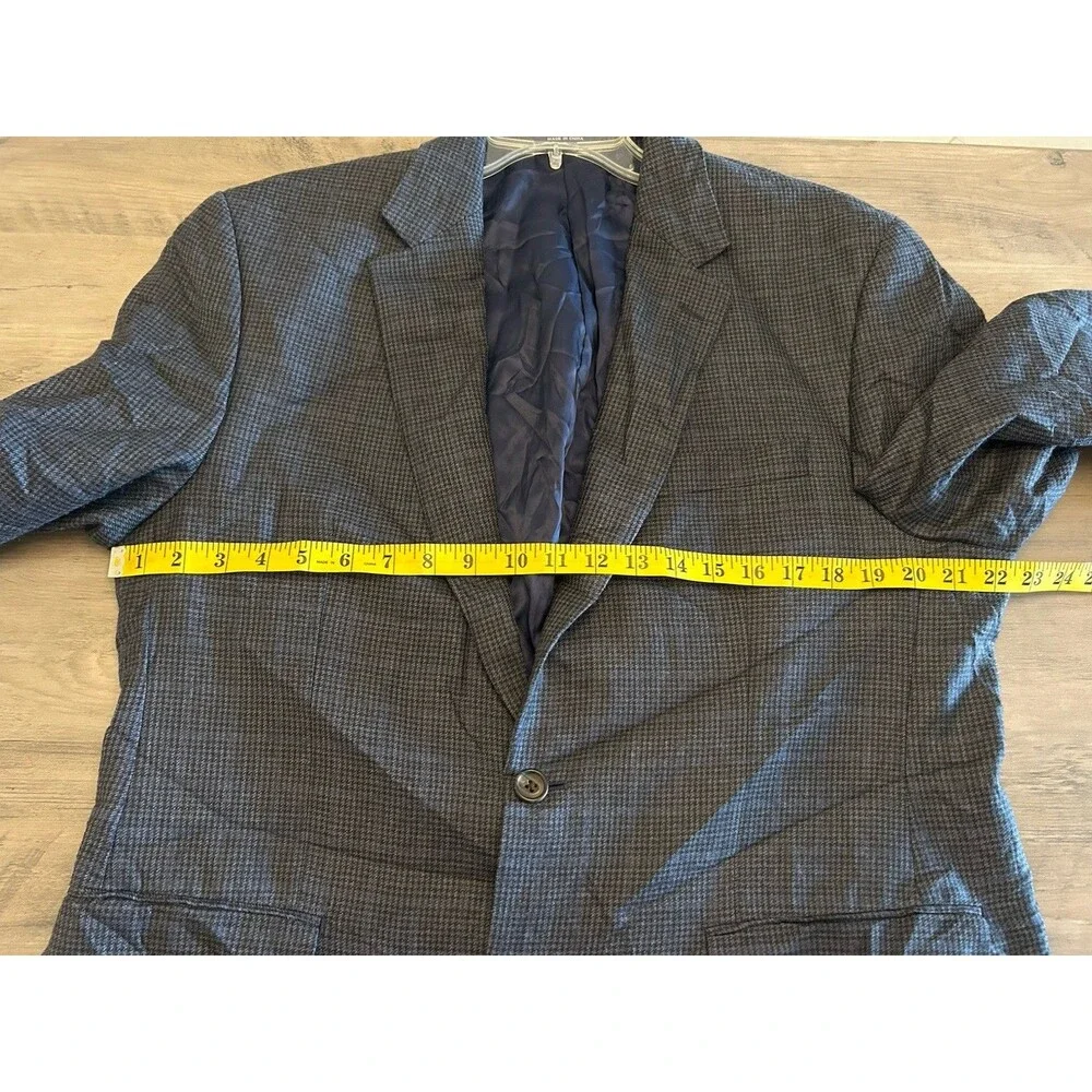 Ralph Ralph Lauren Dillard's Blazer Jacket Men's Size 42R Gray Silk & Wool Blend